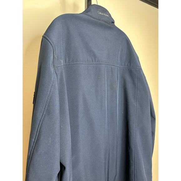 Calvin Klein Men’s Jacket-XL-water resistance breathable wind protection NAVY‎ - Picture 2 of 8